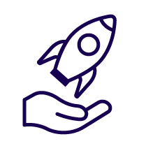Rocket and Hand